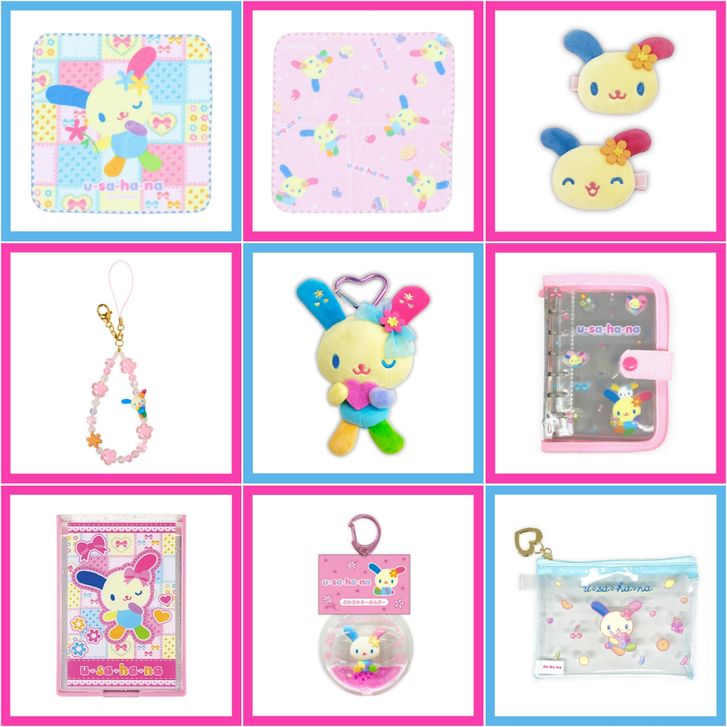 💙 แท้ 100% ทุกอย่าง Usahana 💖 กิ๊บ ฮานะจัง อุซาฮานะ พวงกุญแจ กระจก ผ้าเช็ดหน้า กระเป๋าซิป Sanrio