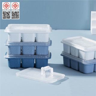 บล็อกซิลิโคนทำน้ำแข็ง 1ถาดทำได้ 6ก้อน 1ชุด มี 3ชิ้น คละสี ถา…