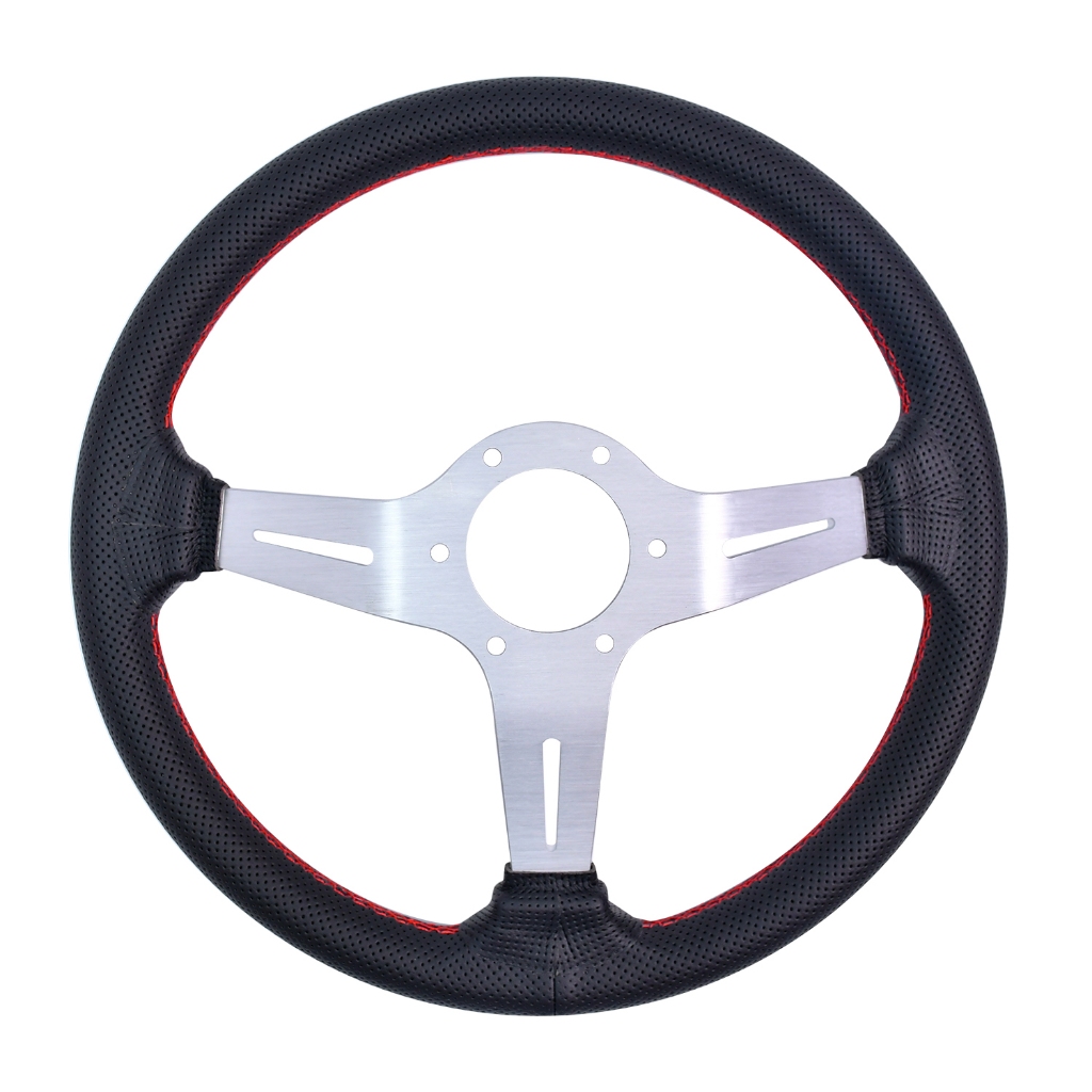 Nardi พวงมาลัยรถยนต์ หนังไมโครไฟเบอร์ เพิ่มความสปอร์ตให้กับรถใส่ได้กับรถทุกรุ่น แข็งแรงทนทาน ราคา ถูกที่สุด ดีลบีเคเค แกลเลอรีภาพที่ 9
