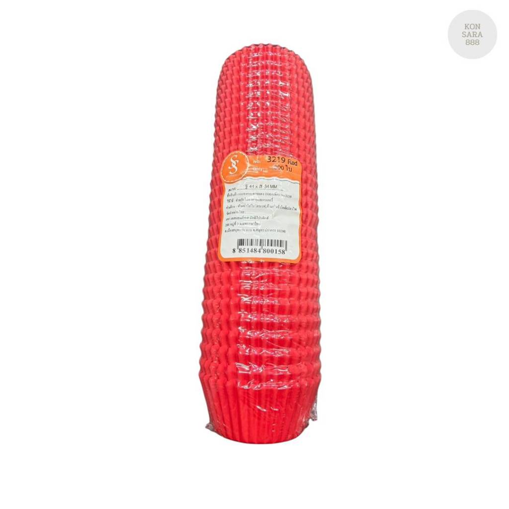 กระทงกระดาษ S&S สีแดง 3219 บรรจุ 800 ใบ 800158