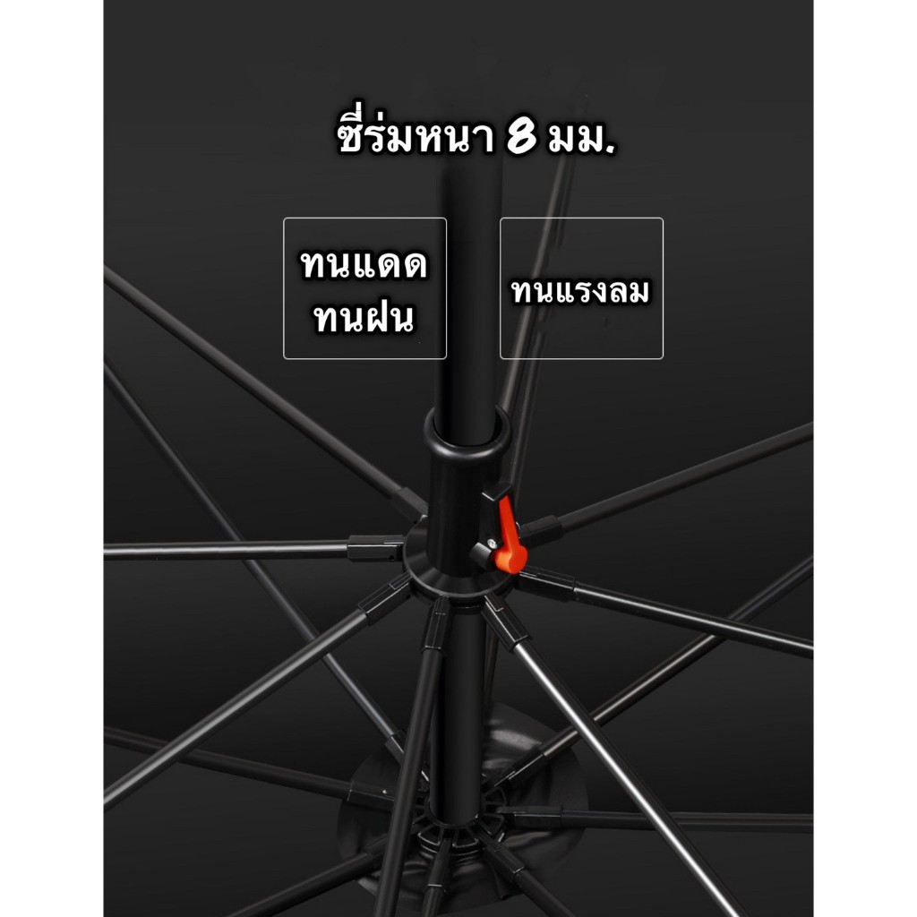 ร่มตกปลา (ชิงหลิว) ร่มตกปลาแบบสองชั้น กันแสง UV กันแดดกันฝน ปรับได้360องศา ร่ม ระบายอากาศได้ *สินค้าพร้อมส่ง* รูปที่ 7