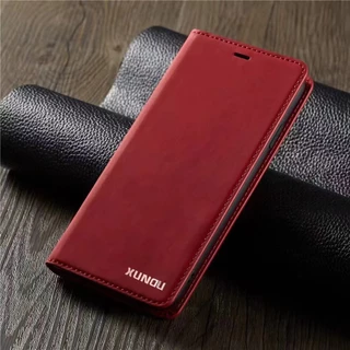 เคสฝาพับ สำหรับ Oppo A18 A38 A77 A57 A5 A5X A17 A17K A6X A6T A6 A5i A3X A3 A79 มีช่องใส่บัตร ตั้งได้ XUNTE3