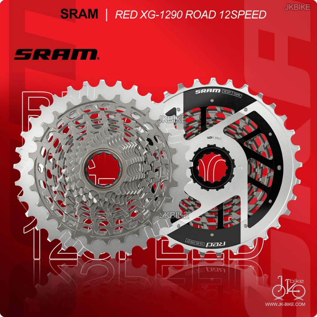 เฟืองจักรยานเสือหมอบ 12สปีด SRAM RED XG-1290 ROAD CASSETTE 12SPEED