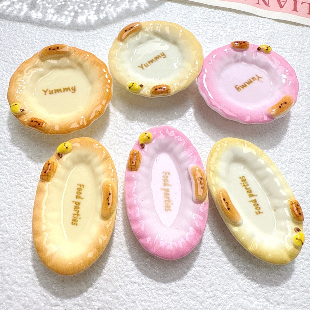 j380 จานyummy ของจิ๋วจำลองแพ็คละ12 ชิ้น