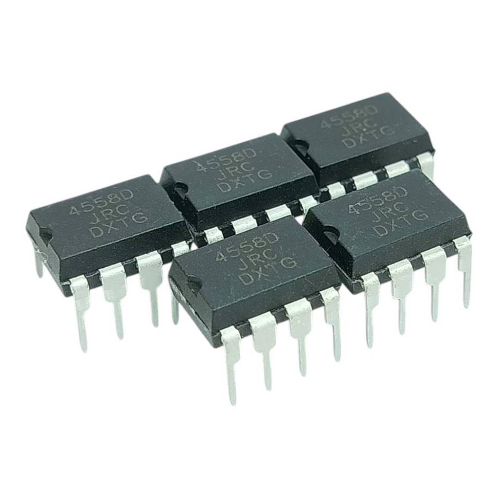 5ชิ้น ไอซี 4558 JRC4558D 4558D  Dual Operational Amplifier