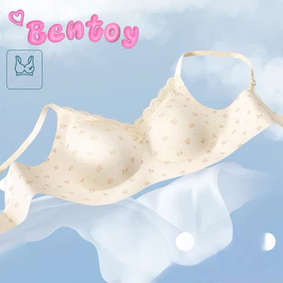 Bentoy พร้อมส่งในไทย (3233) ชุดชั้นในลายดอก สไตล์ญี่ปุ่น น่ารักอ่อนหวาน สวมใส่สบายสุดๆ M-2XL