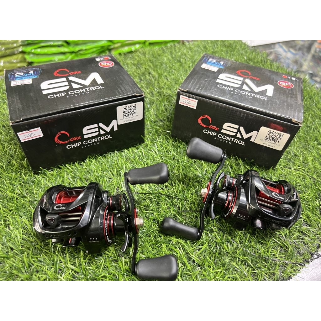 ￼รอก BISON BULL รอกหยดน้ำ รุ่น  CORE EM ลูกปืน 5+1 (ใช้ได้ 2 ระบบ ทั้ง DC และแม่เหล็ก ) มีหมุนซ้ายและหมุนขวา