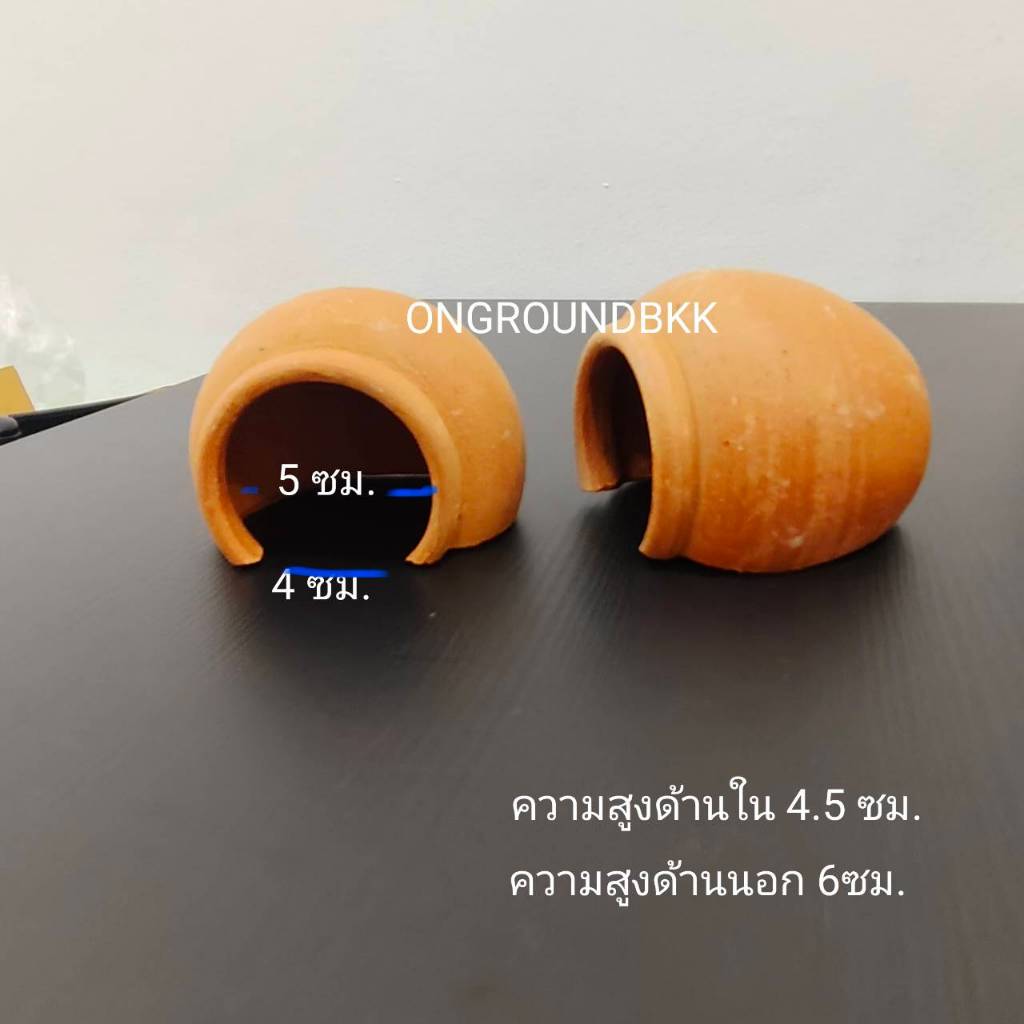 อุโมงค์ดินเผา ของตกแต่งตู้ปลา
