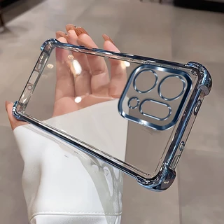 เคส สำหรับ OPPO Reno 15 Pro Max 5G Reno15 Reno15F Reno15Pro Reno15Promax A6X A6 4G A6Pro A5X ขอบ สีเงา กันกระแทก 021