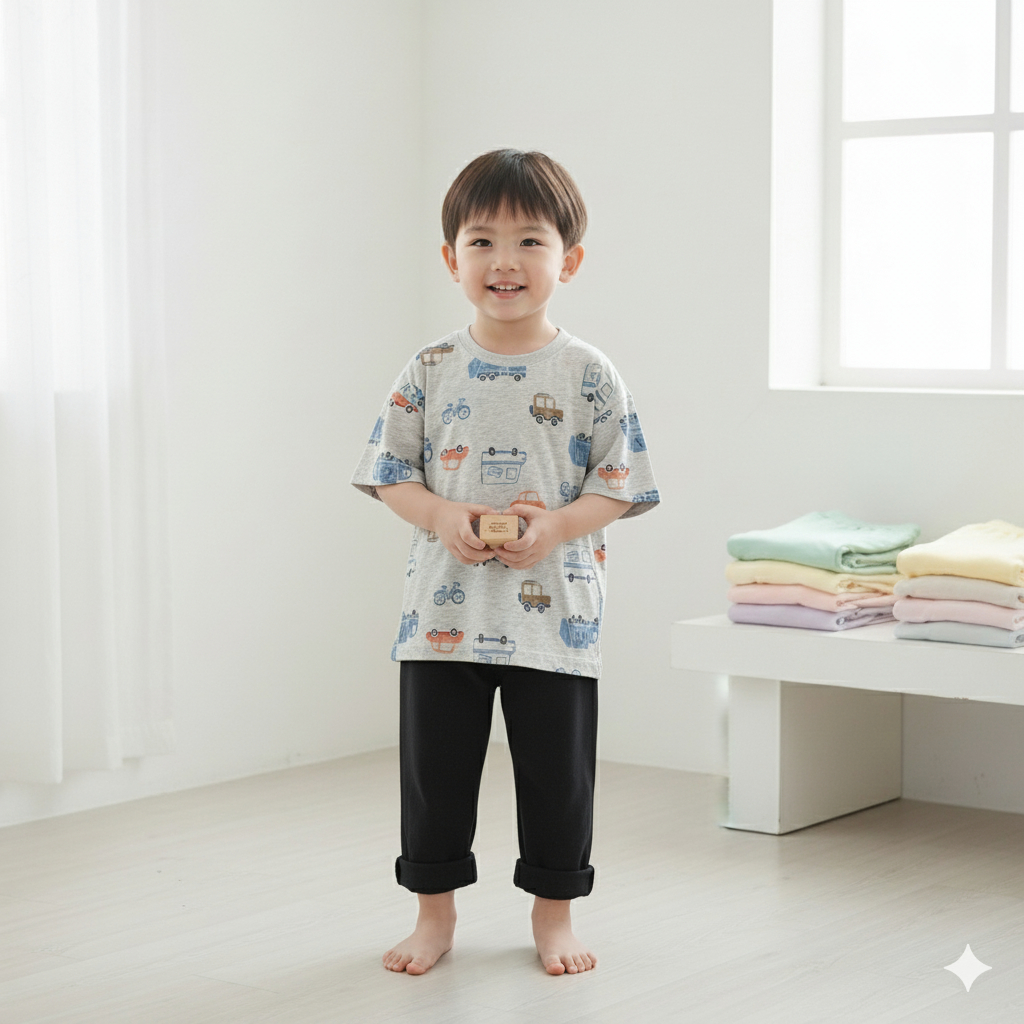 FUFU กางเกงขายาวเด็ก Basic Tone อายุ 6m-10y เลคกิ้งเด็ก ใส่ได้ทั้งเด็กผู้ชายและเด็กผู้หญิง (LEC-1.7) - รูปที่ 7