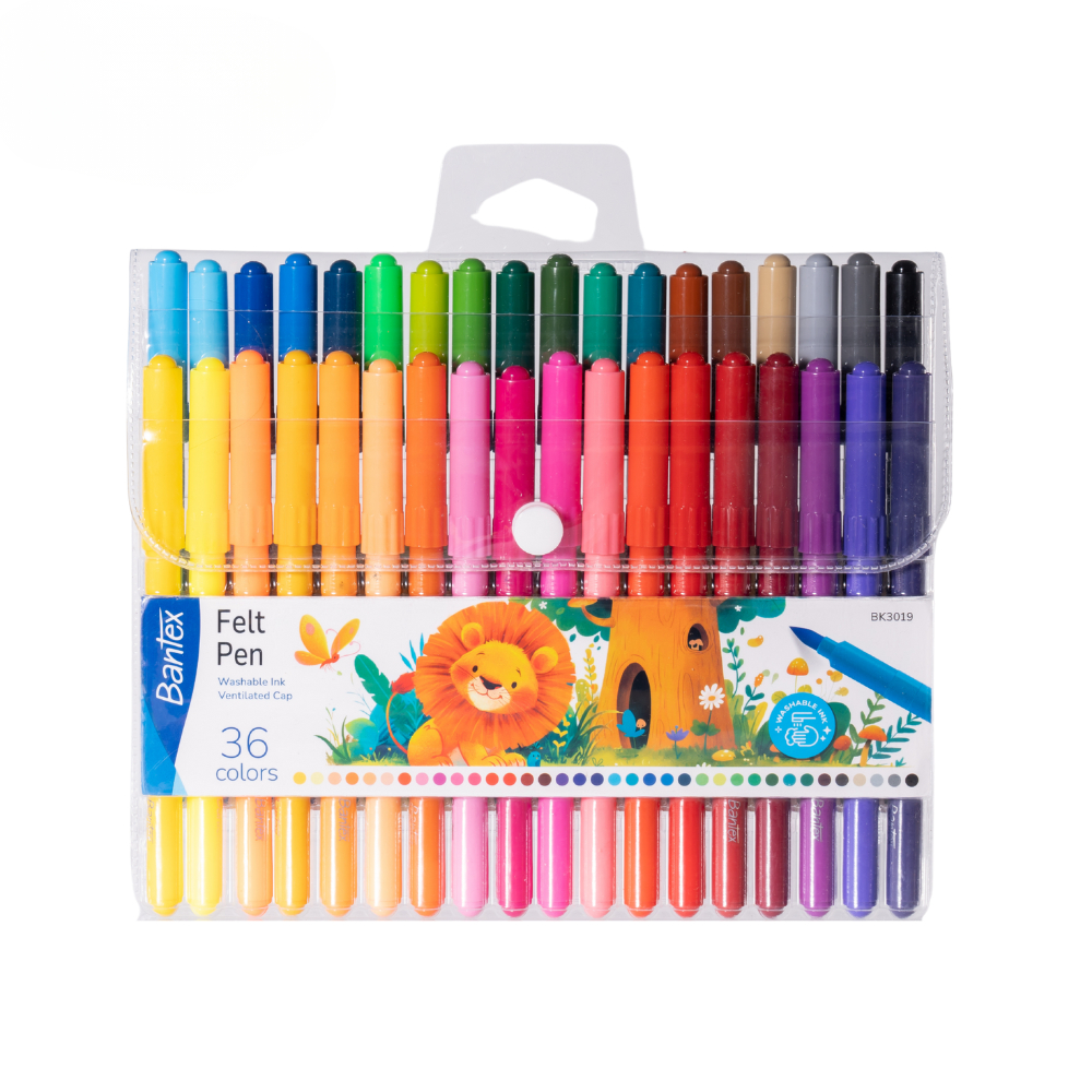 Bantex สีเมจิก ปากกาเมจิกระบายสี 12 / 24 / 36 สี ต่อ1แพ็ค สุดคุ้ม สีสวย คมชัด Watercolor Pen