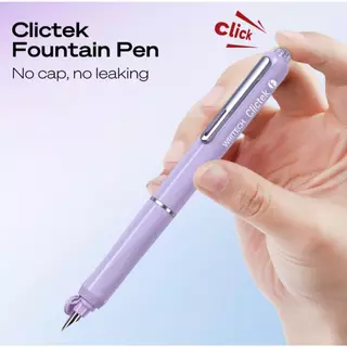 Writech ปากกาหมึกซึม รุ่น W784 Clictek Fountain Pen คอแร้ง 2 ขนาด พร้อมไส้ 5 ชิ้น และกล่องบรรจุ