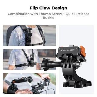 K&F CONCEPT Expansion Adapter with Charging Port Adapter Base ตัวแปลง ต่อกล้อง DJI Osmo Pocket3/4