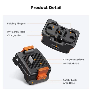K&F CONCEPT Expansion Adapter with Charging Port Adapter Base ตัวแปลง ต่อกล้อง DJI Osmo Pocket3/4