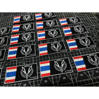YY GEAR ป้ายอาร์มผ้าตีนตุ๊กแกไทย ติดหมวก ติดเสื้อเวส (YY-T01) - พร้อมส่ง