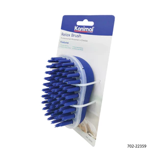[22359] Kanimal Relax Brush แปรงนวดขน แปรงอาบน้ำ ขนาด 10 x 7 x 4 ซม. สำหรับสุนัขและแมว