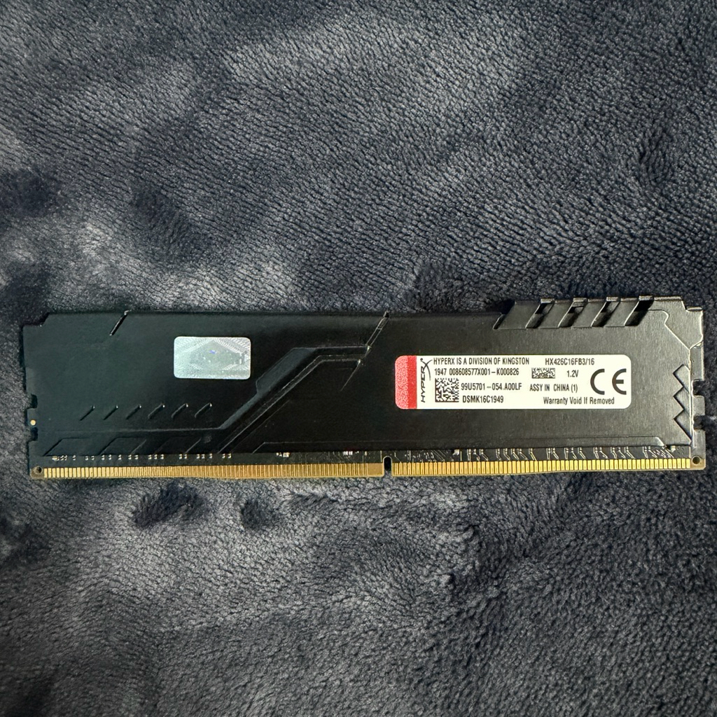 KINGSTON HyperX 16GB (16GBx1) DDR4 2400 2666 3200MHz Memory RAM (หน่วยความจำ) แรม มือสอง