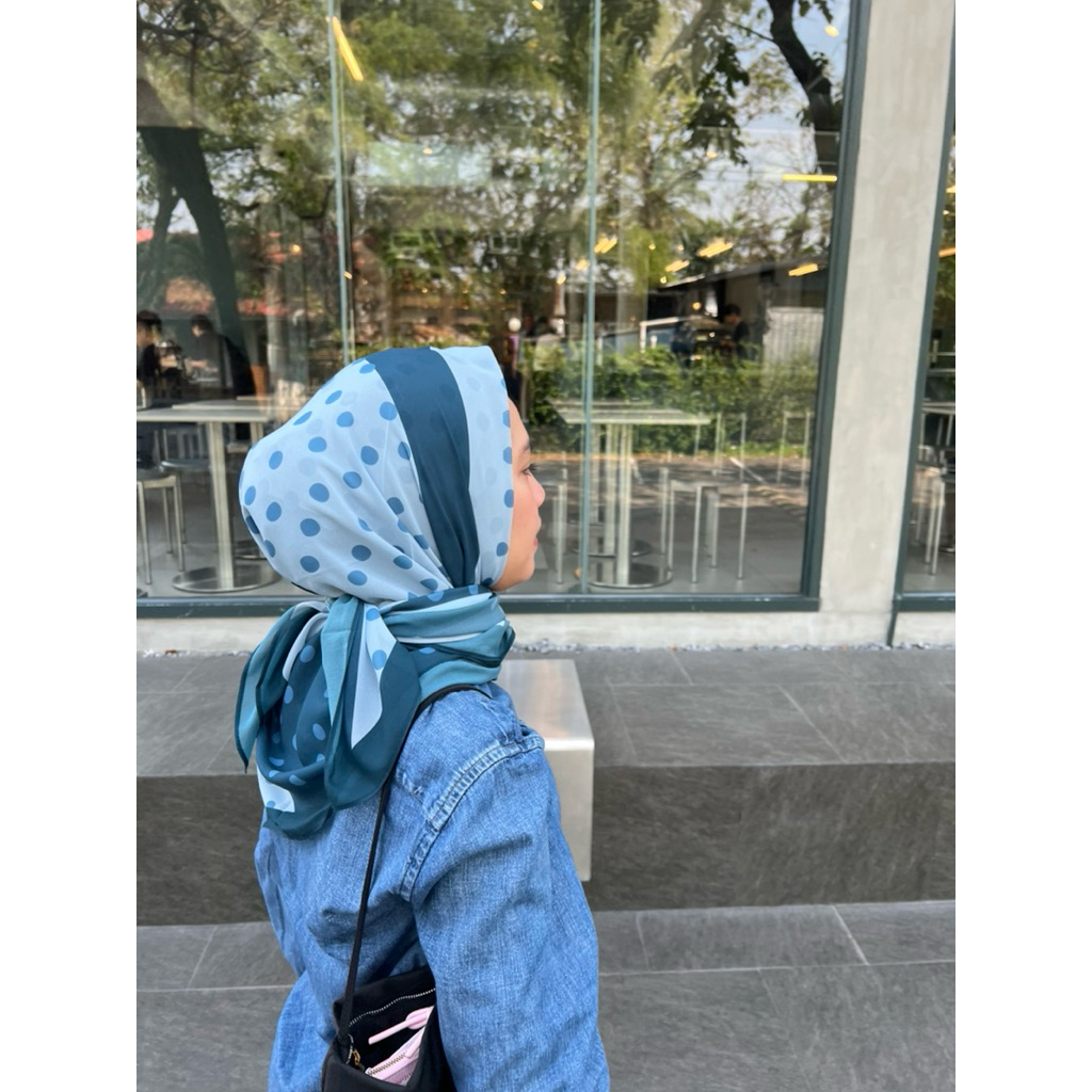 Printed hijab “ The dot edit”