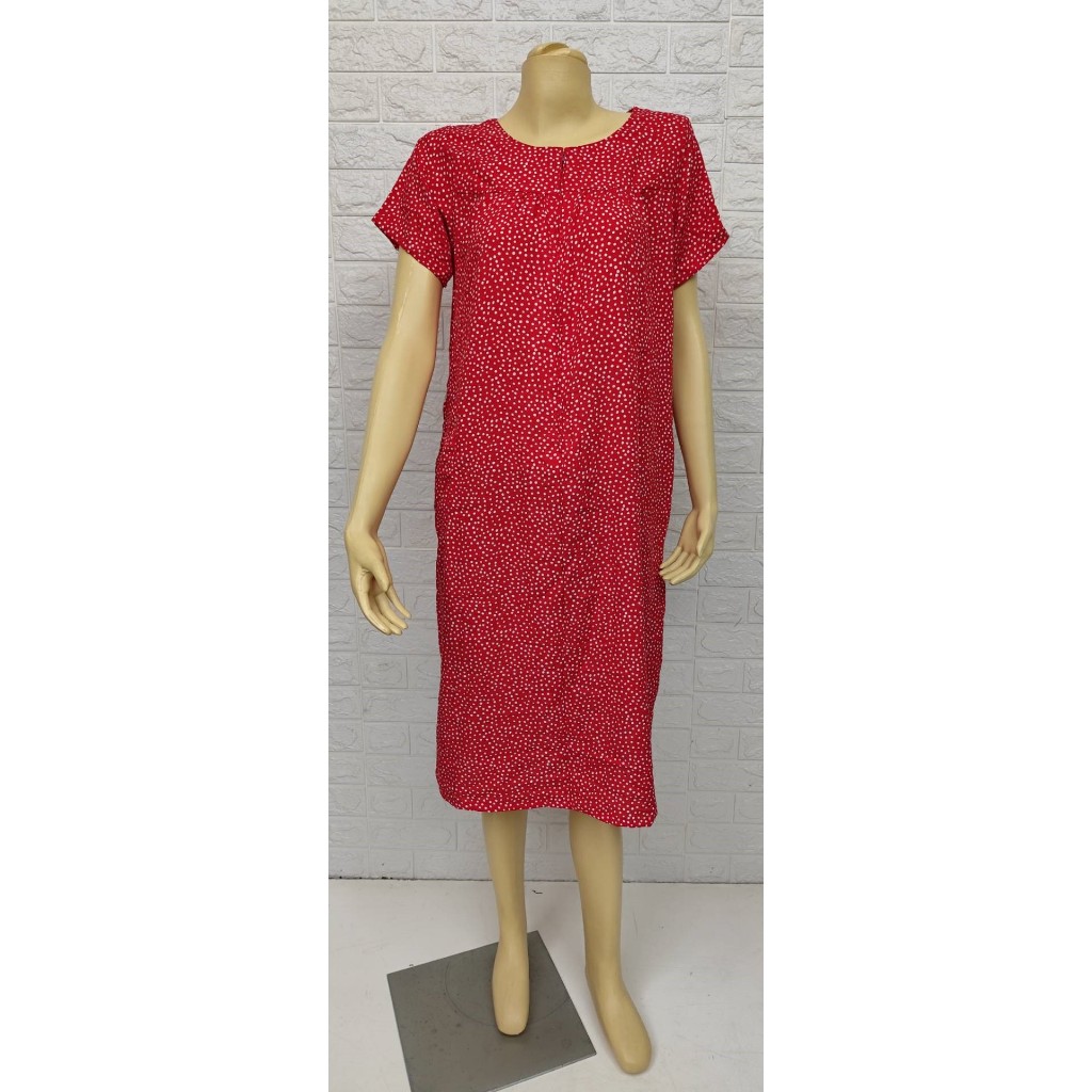 ชุดอยู่บ้าน คอกลมติดซิป ไซส์ S อก 42 นิ้ว งานไทย ผ้าสปันเรยอน