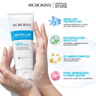 [แพ็คคู่] ROJUKISS Micellar Deep Cleansing Foam 200g โรจูคิส โฟมล้างหน้าไมเซลล่า ล้างเครื่องสำอาง สูตรอ่อนโยน