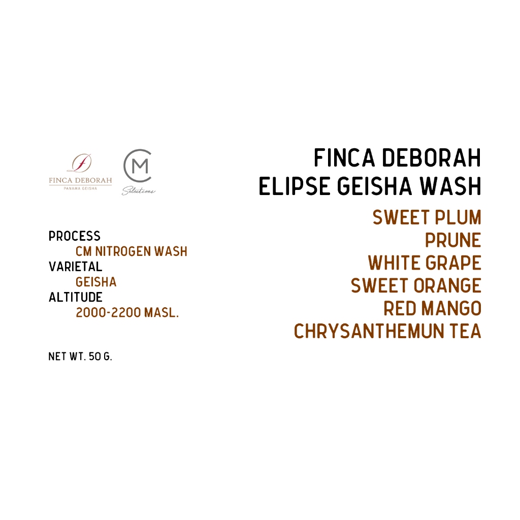 เมล็ดกาแฟคั่ว Panama Finca Deborah Elipese Geisha