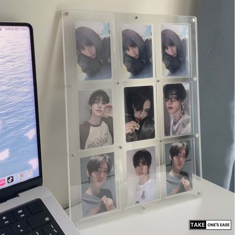 TAKE.ONE.S.EASE กรอบรูปอะคริลิค 1/4/6/9/12ช่อง แสดงการ์ดไอดอล - รูปที่ 3