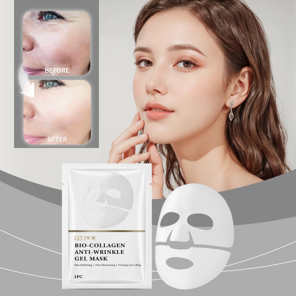 EELHOE หน้ากากคอลลาเจน(กระเป๋า) 1pc ปรับปรุงความหมองคล้ำ เติมความชุ่มชื้น ปลอบประโลมผิว เหมาะสำหรับด