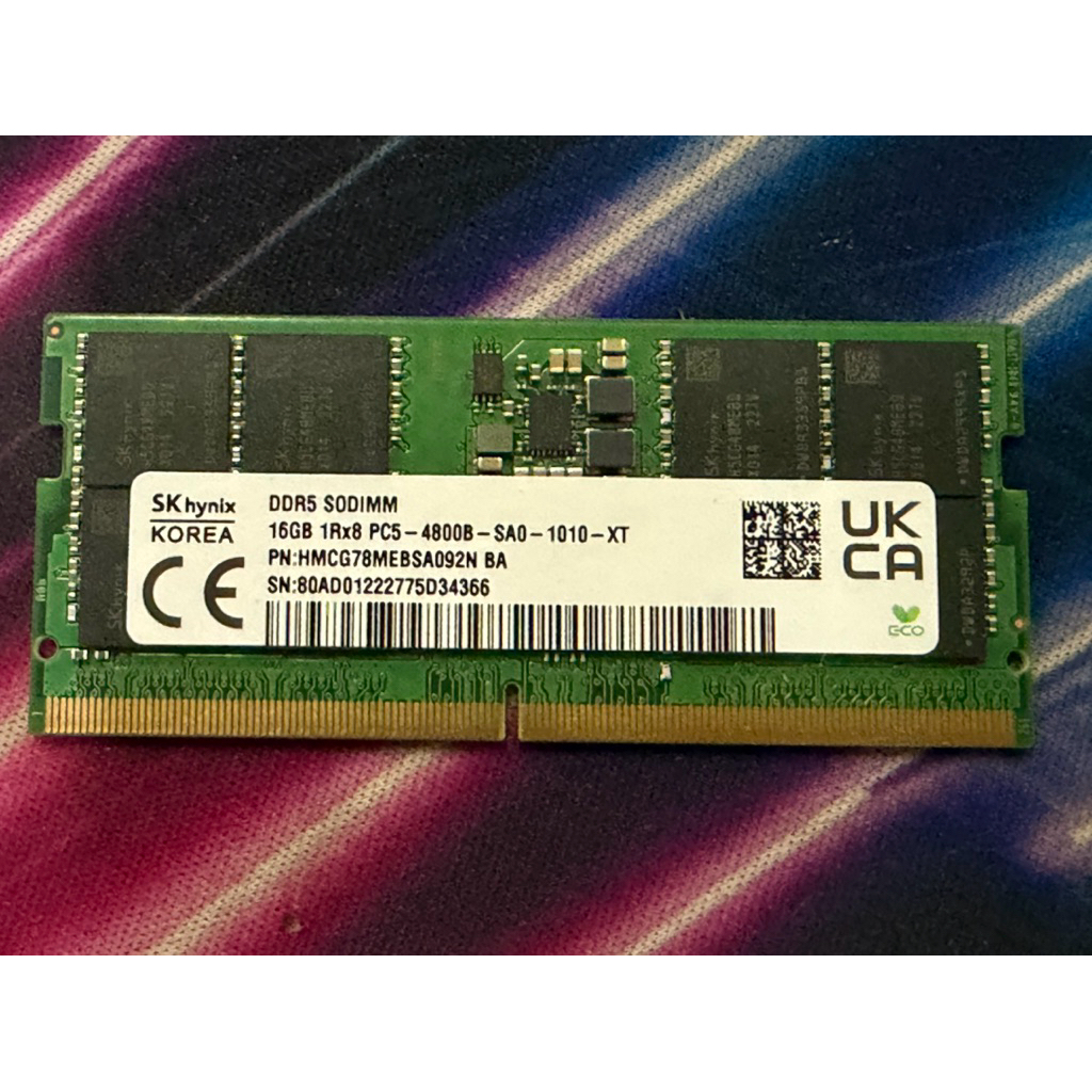 RAM NOTEBOOK DDR5 16GB bus 4800 (แรมโน๊ตบุ๊ค)