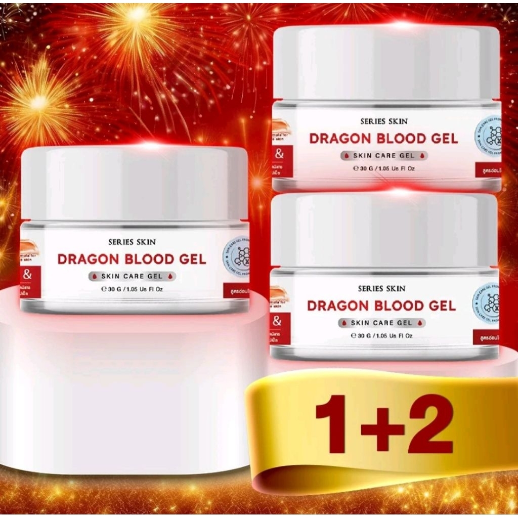 1+2 กระปุก โปร ครีมดารา สการ์ ดราก้อนบลัด รอยแดงสิว แผลเป็น Dragon blood scar gel Dara cream 30ml