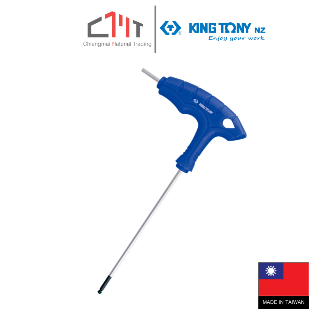 KING TONY ประแจหัวบอล หกเหลี่ยม ด้ามตัว L ขนาด 2.0 - 10.0mm. No.1160