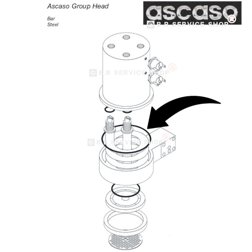 โอริง ( FKM ) ( Nitrile) Ascaso O-Ring boiler
