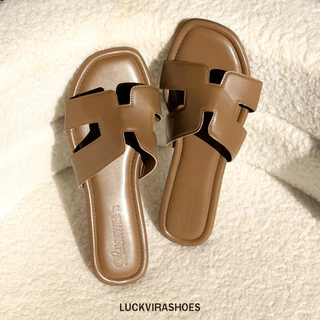 LUCVIRA SHOES รองเท้าแตะ รุ่น Hera รองเท้าแตะผู้หญิง หน้าตัว H พื้นนุ่มมาก ดีไซน์ยอดนิยม มีทั้งหมด 6 สี รหัส LS-07
