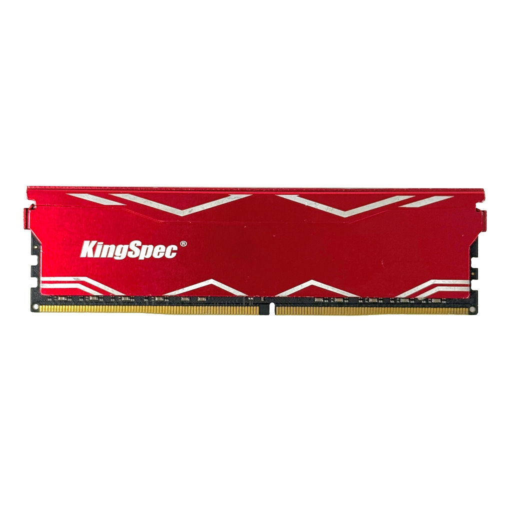 แรมพีซี KingSpec DDR4 32GB Bus 3200MHz (Heatsink สีแดง) - มือสอง สภาพดี ประกันร้าน 90 วัน