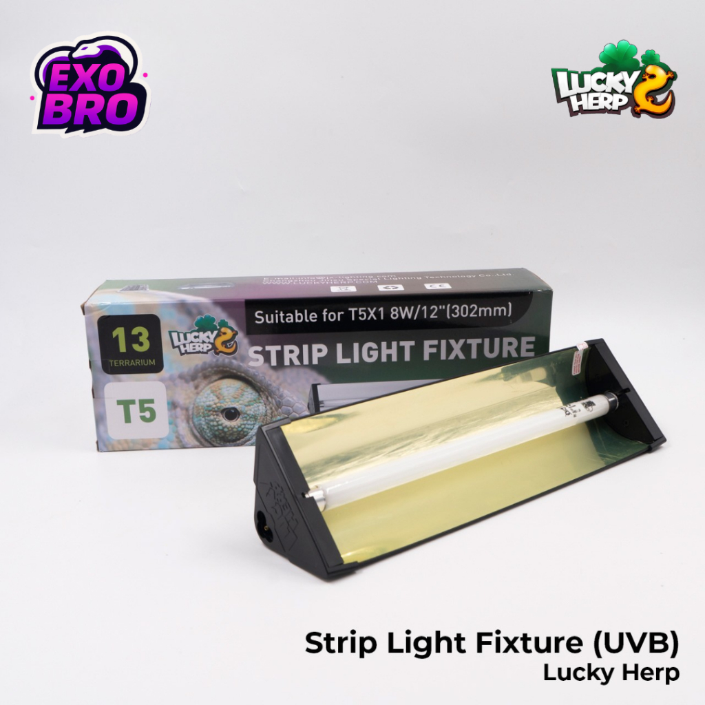 Lucky Herp Strip Light Fixture T5 UVB10.0 รางไฟพร้อมหลอดไฟUVB10.0 T5 30cm / 60cm / 90cm ลัคกี้เฮิร์ป