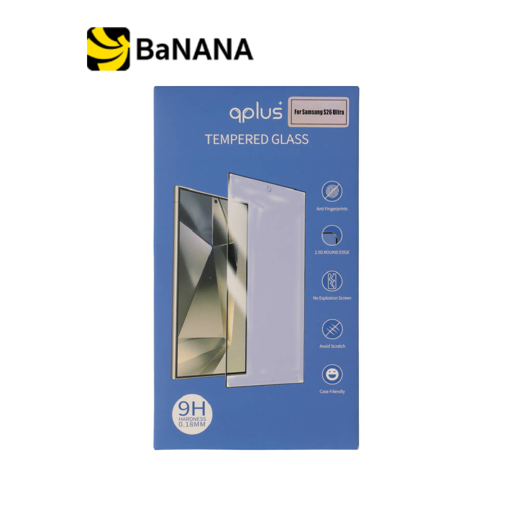 ฟิล์มกันรอย QPLUS สำหรับ Samsung Galaxy S26 Ultra TG Full Frame Clear by Banana IT