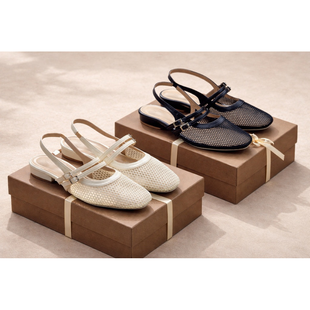 รองเท้าคัชชูรัดส้น #รองเท้าผู้หญิง