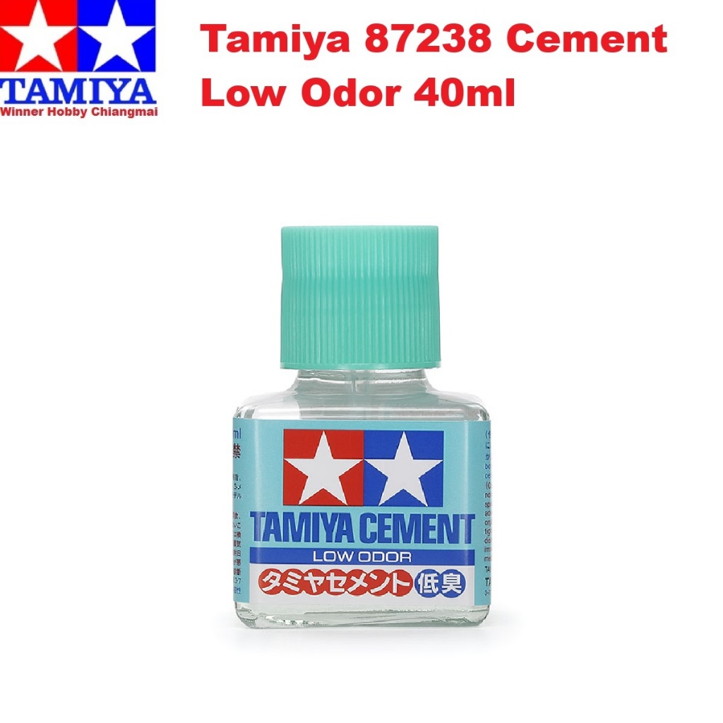 Tamiya 87238 Cement Low Odor 40ml กาวโมเดล กลิ่นอ่อน Plastic Model Cement, Gunpla กันดั้ม Glue