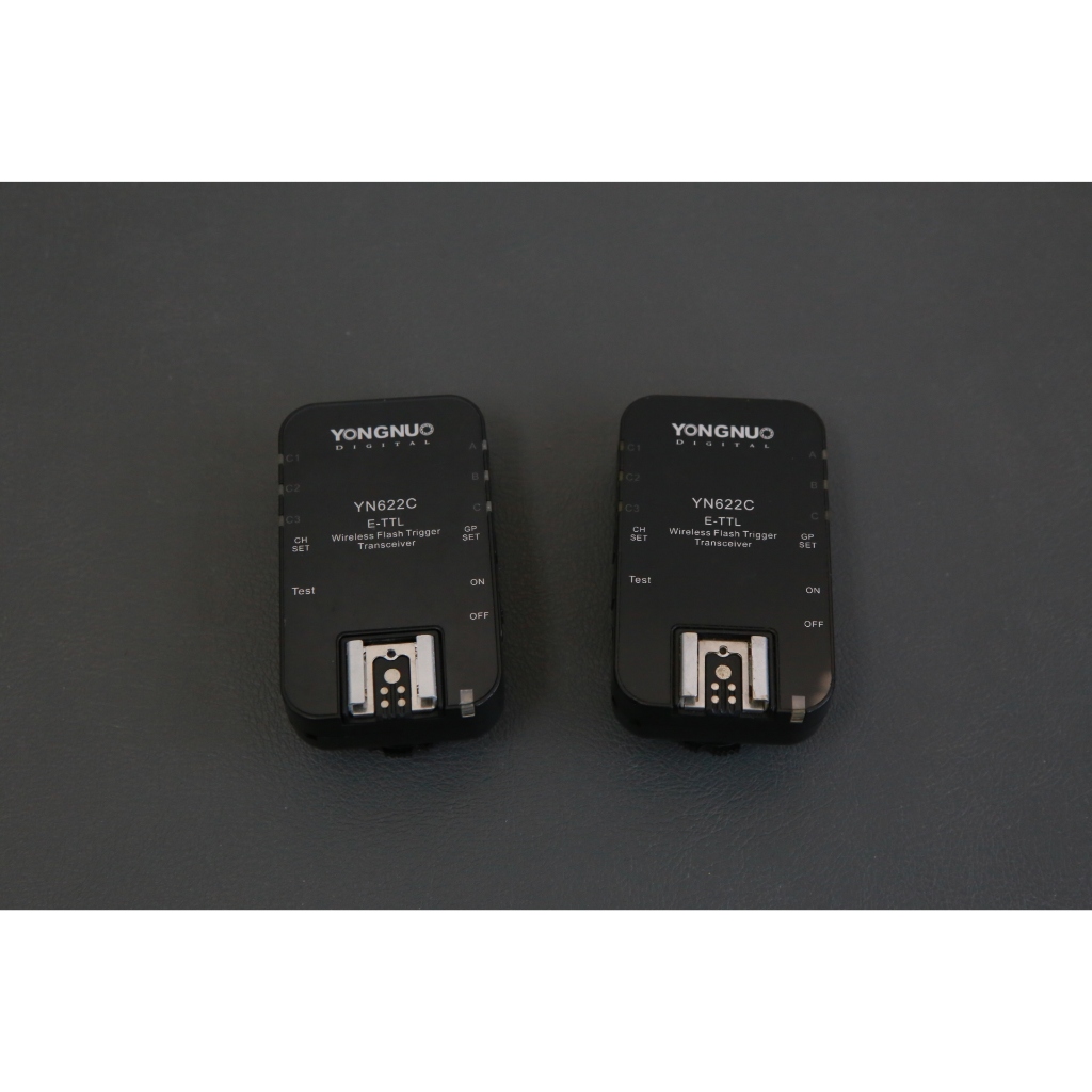 YONGNUO YN622C-TX E-TTL Trigger( 2 ชิ้น ) ตัวสั่งแฟลช ไวเลส สำหรับ Canon มือสอง 95% ระบบออโต้ มีหน้า