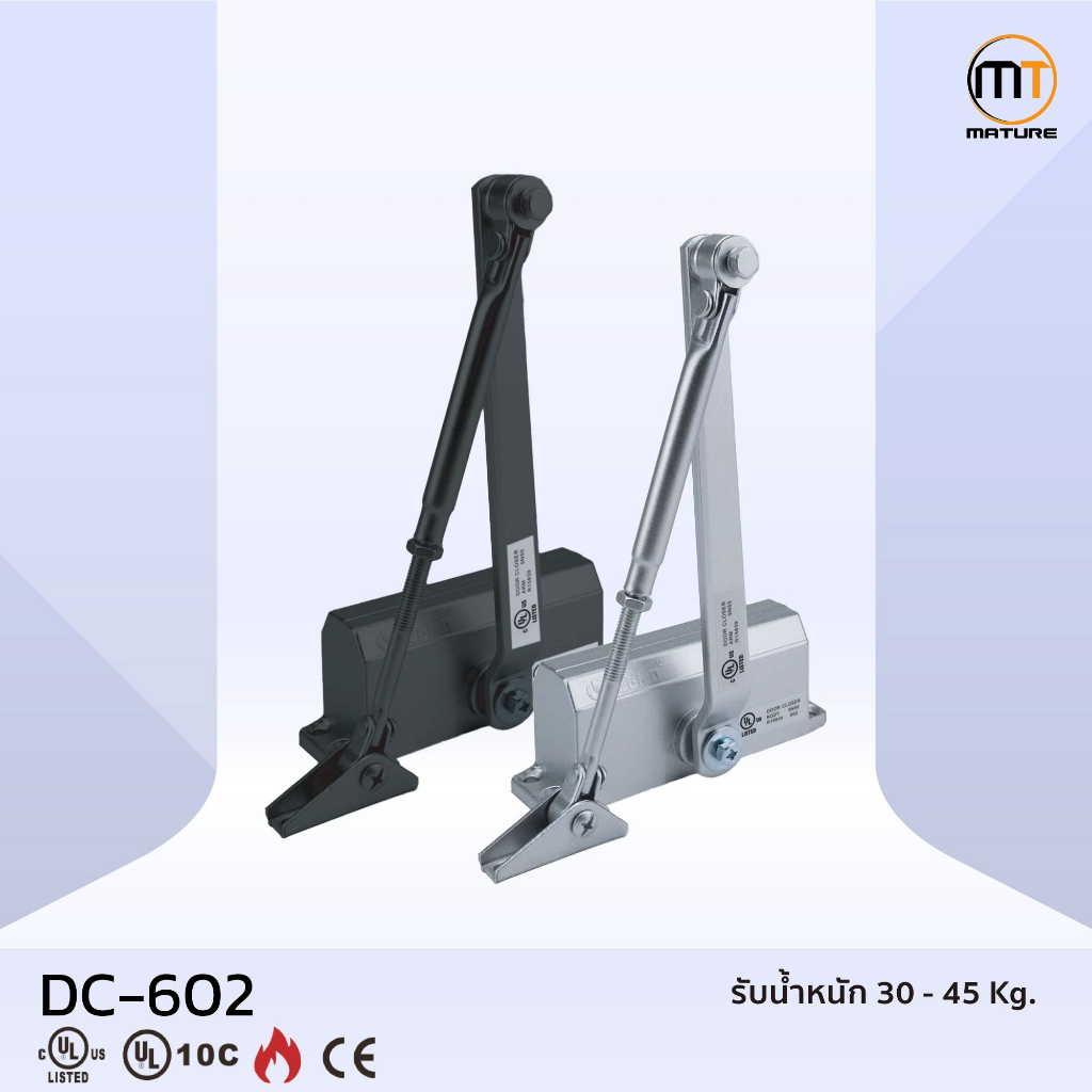 (พร้อมส่งในไทย) โช๊คอัพประตู Door Closer แบบตั้งค้างและไม่ตั้งค้าง มาตรฐาน UL