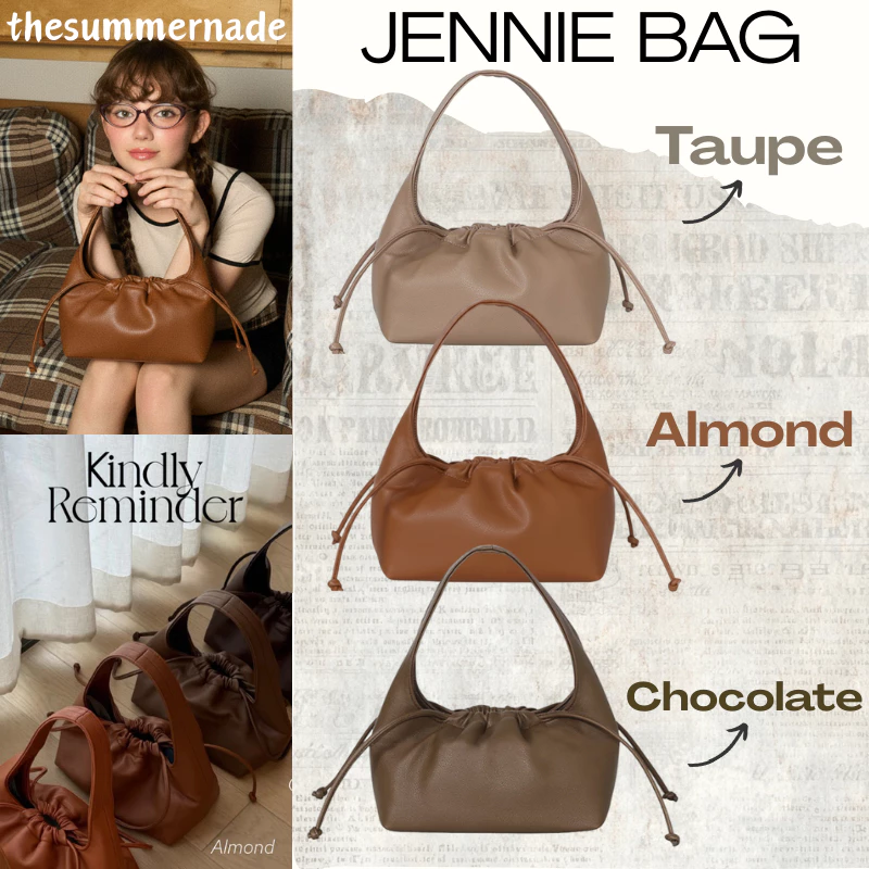 พร้อมส่ง💓รุ่น Jennie Bag (10นิ้ว) by kindlyreminder กระเป๋าหนัง Vegan Leather ไคด์ลี่ริไมนเดอะ กระเป๋าหนัง shoulder bag