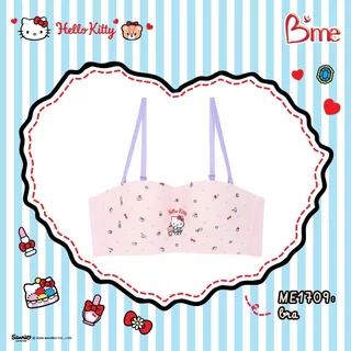 B'me เสื้อชั้นในมีโครงถอดสาย level 1 ฟองบาง รุ่น ME1709 (Hello Kitty) สีดำ ครีม ชมพูอ่อน (เข้าคู่รุ่นME6514, ME6710) M.1