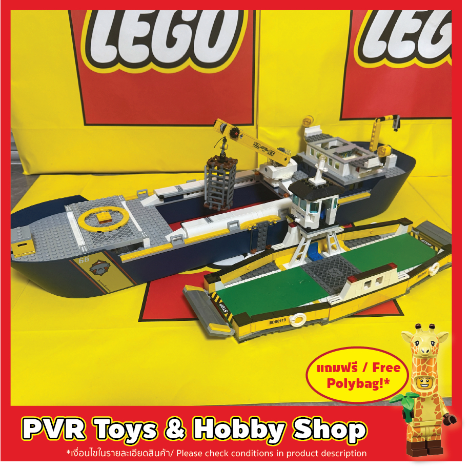 USED มือสอง LEGO® 60119 60266 CITY Police Ship Ferry set2 เลโก้ ซิตี้ เรือ ตำรวจ ตามสภาพ พร้อมส่ง
