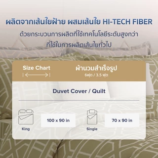 AMOUR ผ้านวมสำเร็จ 6 ฟุต และ 3.5 ฟุต - ROYAL COLLECTION 460 Series