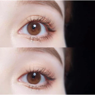 Glitzlens คอนแทคเลนส์ วัสดุ Hydrogel Ultraslim สี Nach Brown [Dia14.0] เลนส์บางพิเศษ ใส่สบาย ยืดหยุ่นสูง