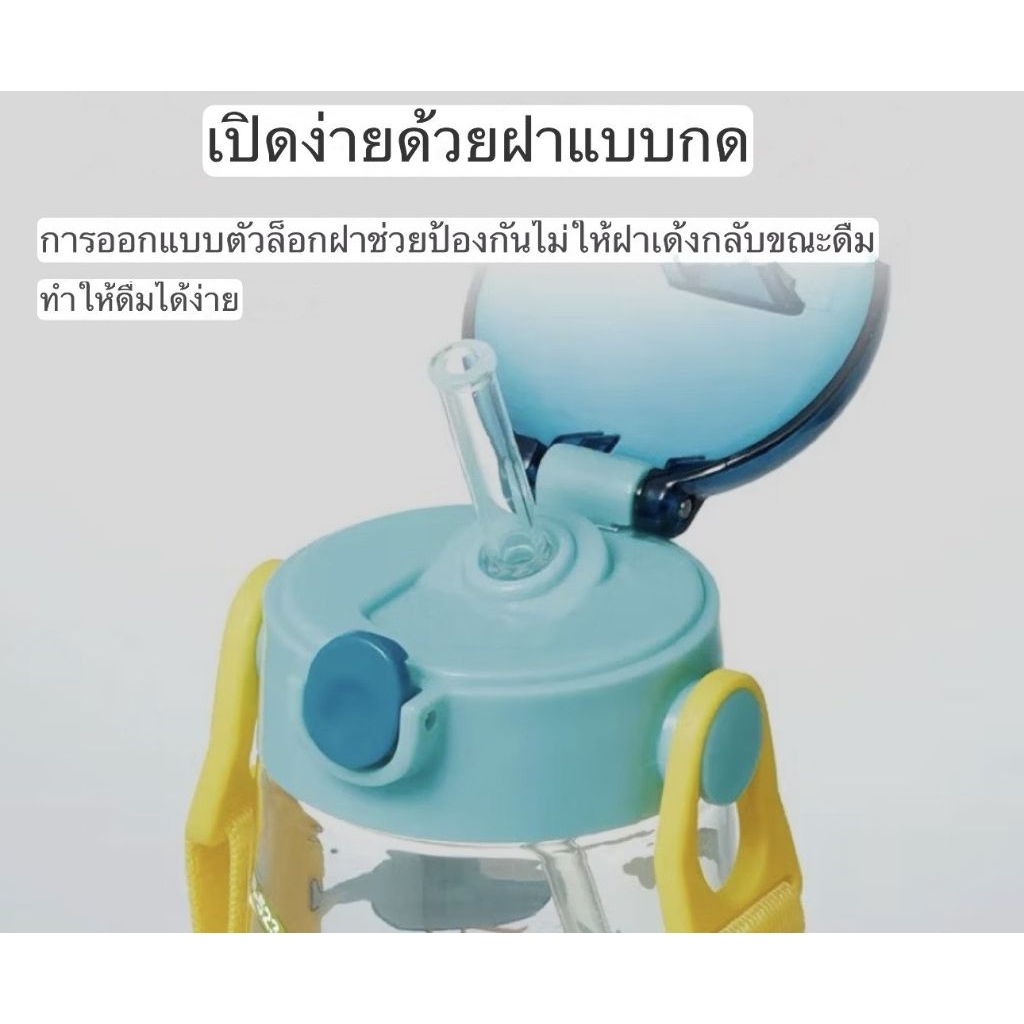 Skater กระติกน้ำเด็ก 480 มล. รุ่นหลอดดูด ราคา ถูกที่สุด ดีลบีเคเค แกลเลอรีภาพที่ 8