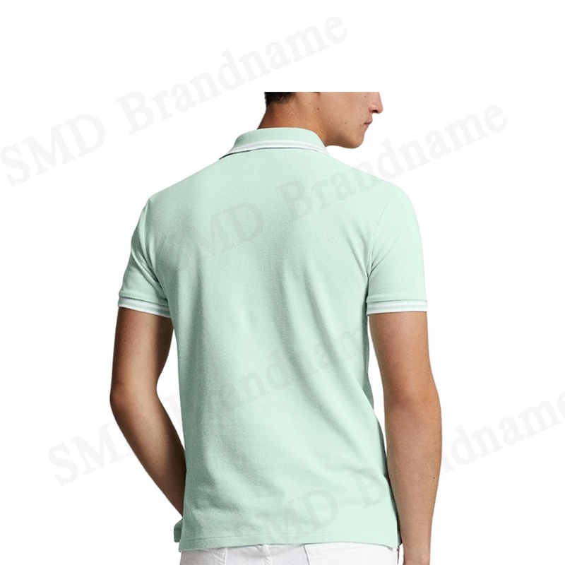 Polo Ralph Lauren เสื้อโปโลผู้ชาย รุ่น Custom Slim Fit Mesh Polo Shirt Code: 710898948007 - รูปที่ 3