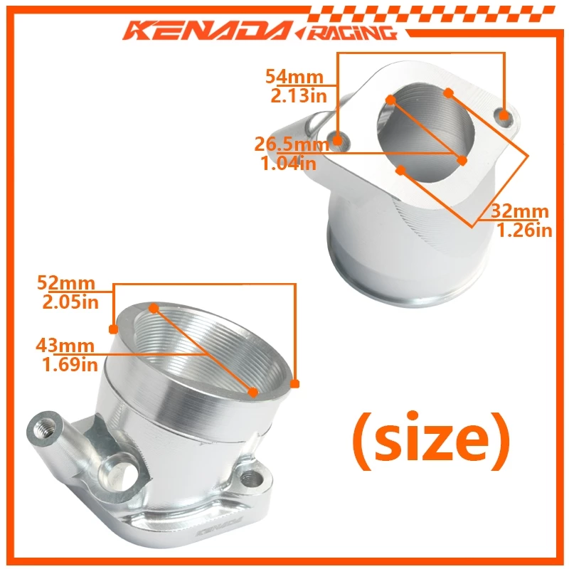 คอหรีดแต่ง CNC KENADA RACING ใส่เรือนลิ้นเร่ง CBR250/CBR300 สำหรับ PCX160/LEAD/GIORNO