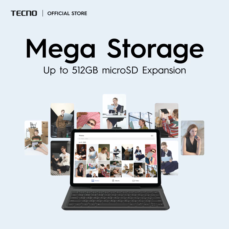 [NEW] TECNO MEGAPAD SE 16GB+ 256/512GB | 8-Core Qualcom Processor| 90Hz 2K 11” Mega Display| 8000mAh - รูปที่ 7