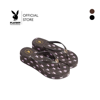 PLAYBOY รุ่น Lagoona Sandals รองเท้าแตะคีบ รหัส ST-HS261C147 ดีไซน์ส้นเตารีด แต่งอะไหล่ มี 2 สี