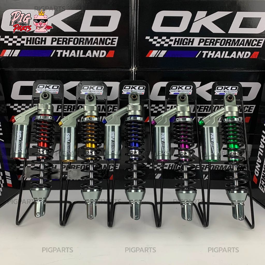 โช๊คหลัง OKD  รุ่น Rev Junior PCX160/150 /pcx2025/pcx2026 ( ใส่ได้ทั้งABSและSTD ไม่ติดดิสหลัง ) /okd